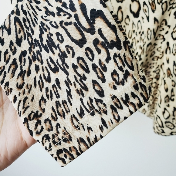 Leopard Print Wrap Top - Picture 10 of 10